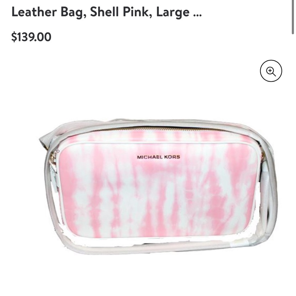 Michael Kors pink tie-dye crossbody purse
